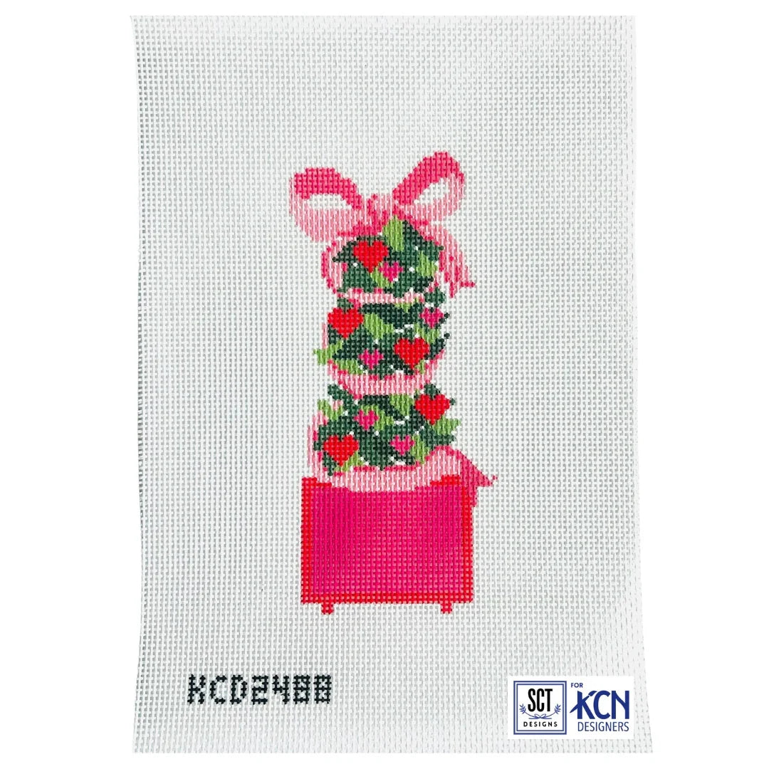 Valentine Monogramable Topiary Canvas