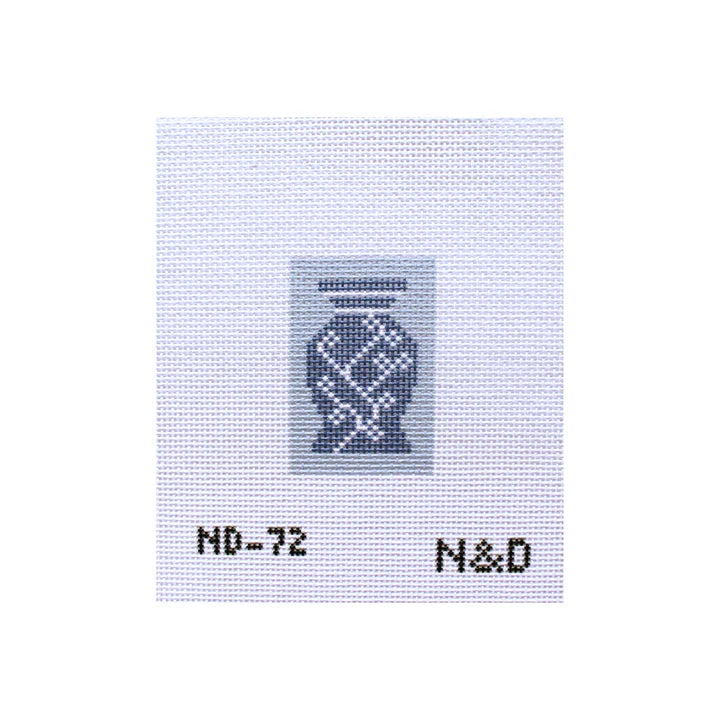 Beginner Blue Vase Bag Tag Canvas