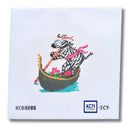 Dolce Vita Wooden Boat Club Zebra Gondolier Printed Canvas
