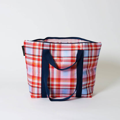 Tartan Zip Medium Tote