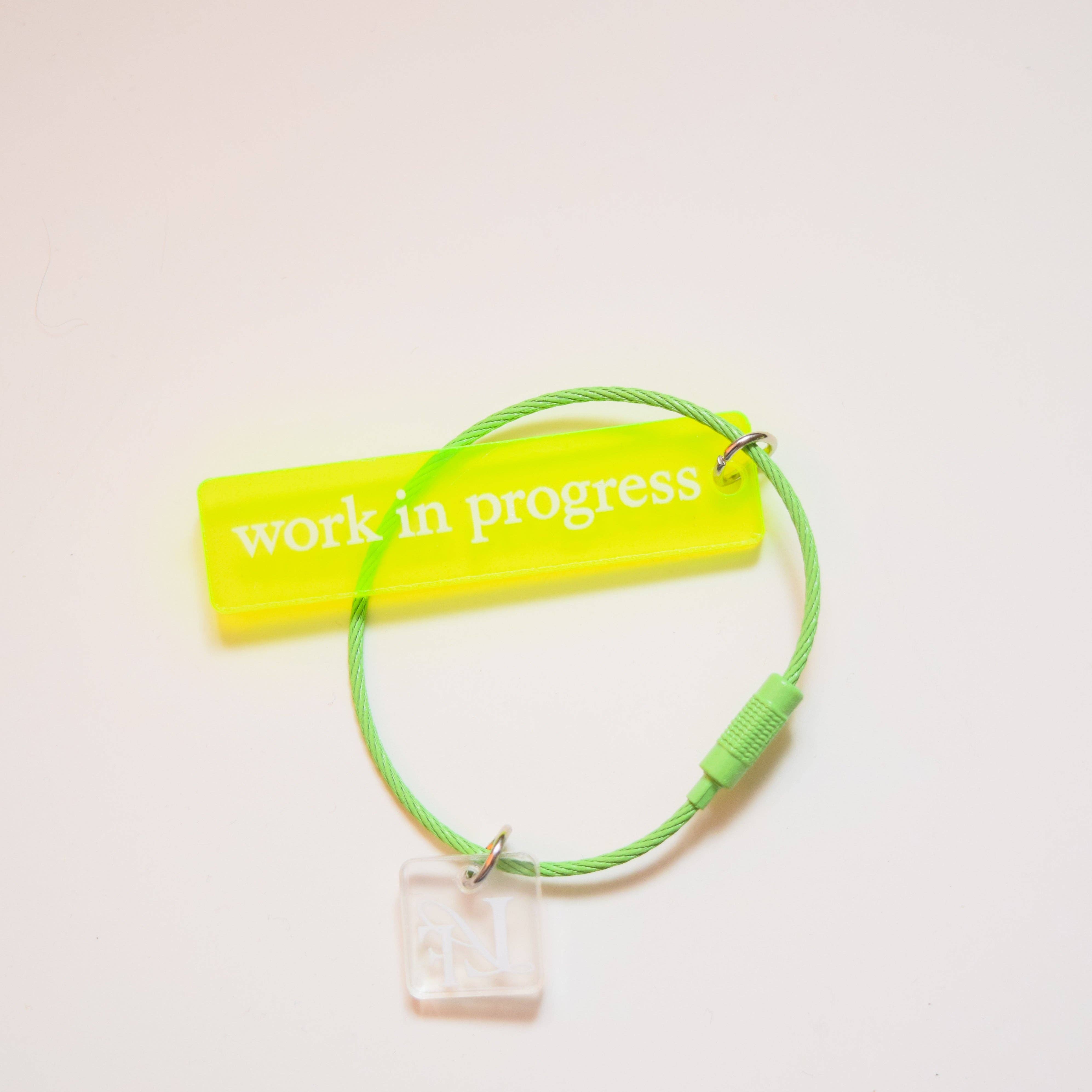 'Work In Progress' Thread Ring: Red