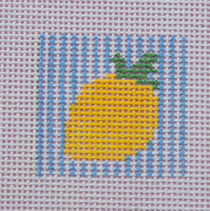 Lemon Charm Hand Painted Needlepoint Canvas