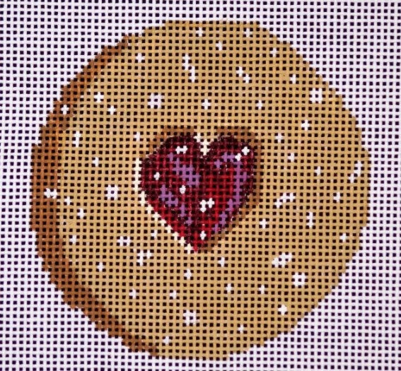 Linzer Cookie Canvas with Stitch Guide