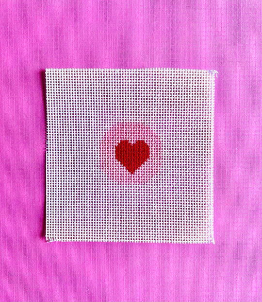 Heart Key Fob Insert Canvas