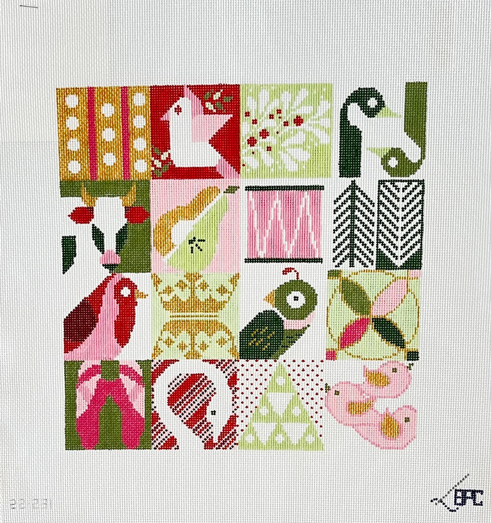 12 Days of Christmas Canvas