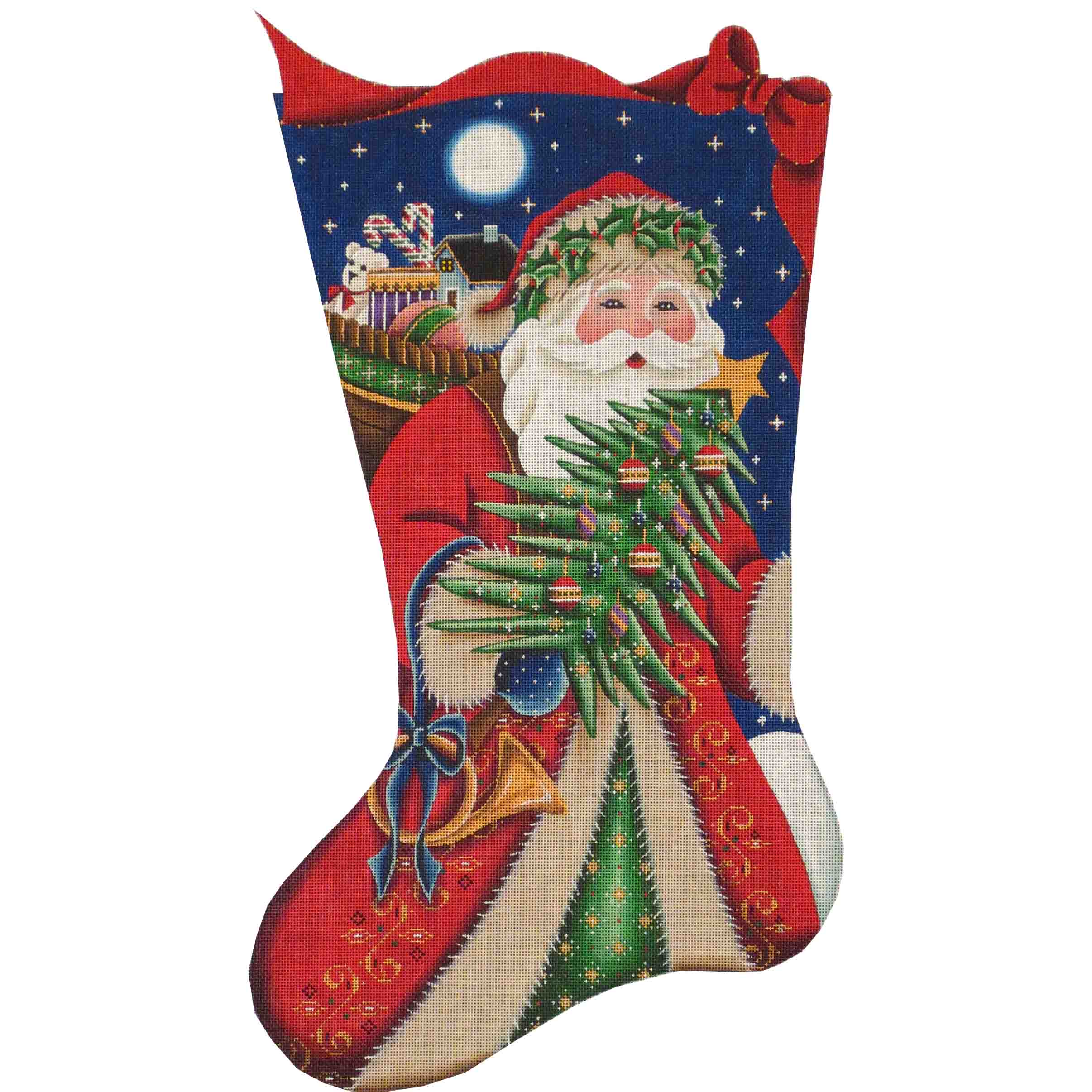 Christmas Robes Stocking Canvas
