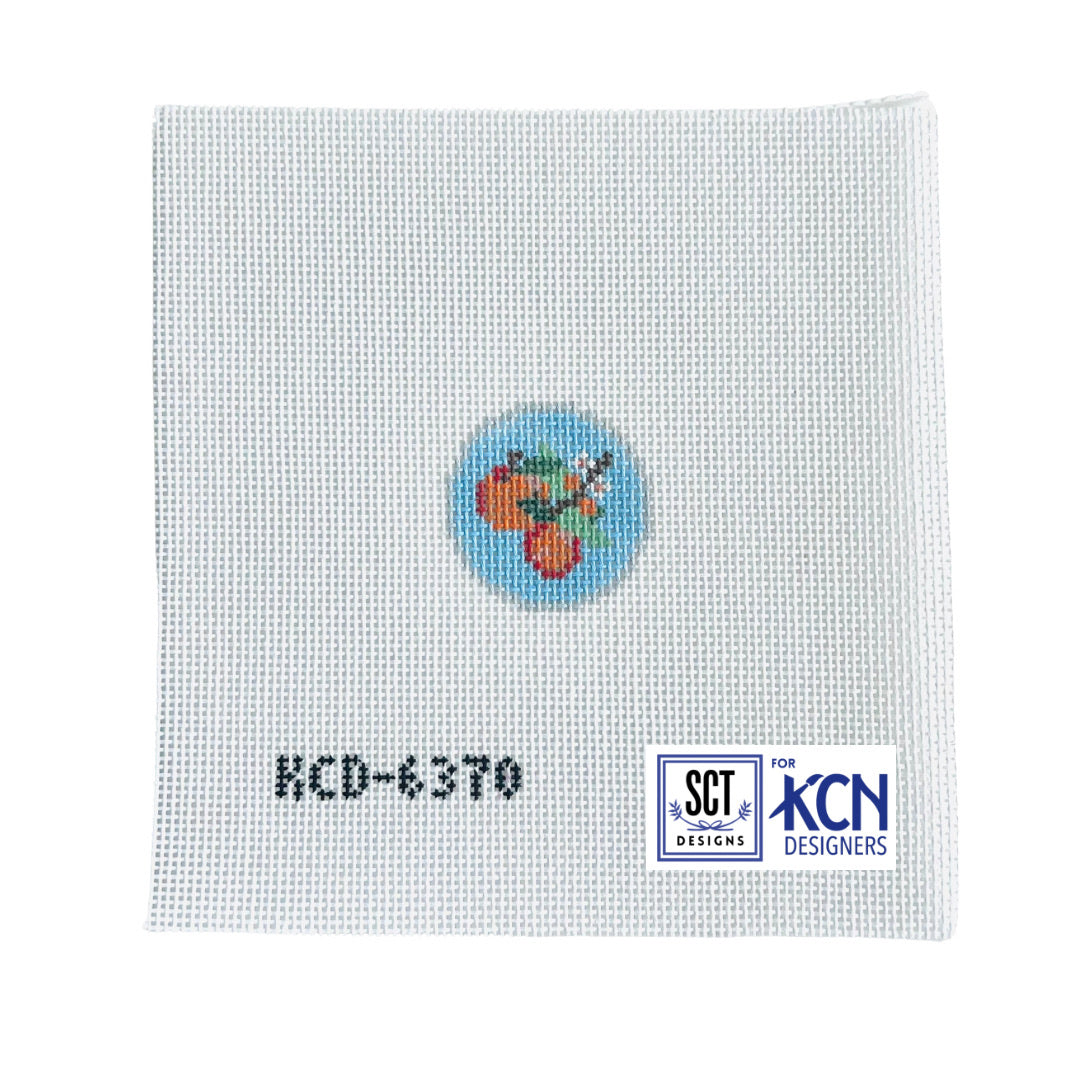 Orange Blossom Key Fob Insert Canvas