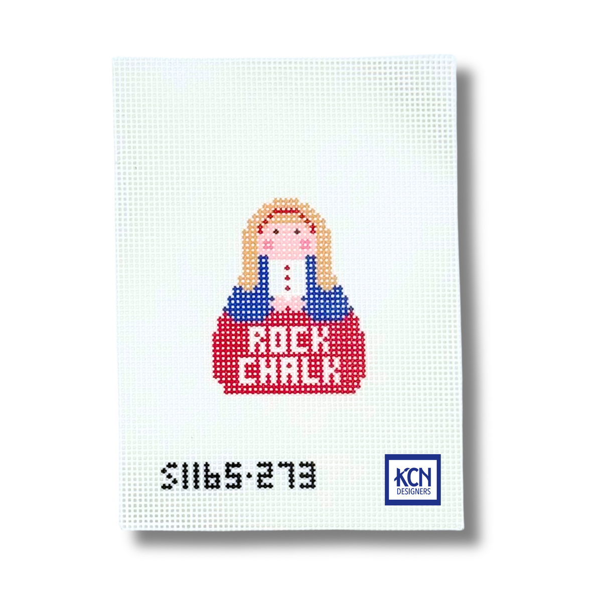 Red and Blue College Angel Canvas