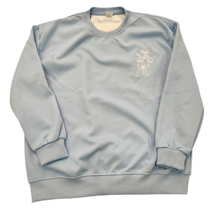 Stitch Society Custom Crewneck Cotton Sweatshirt: SKY BLUE