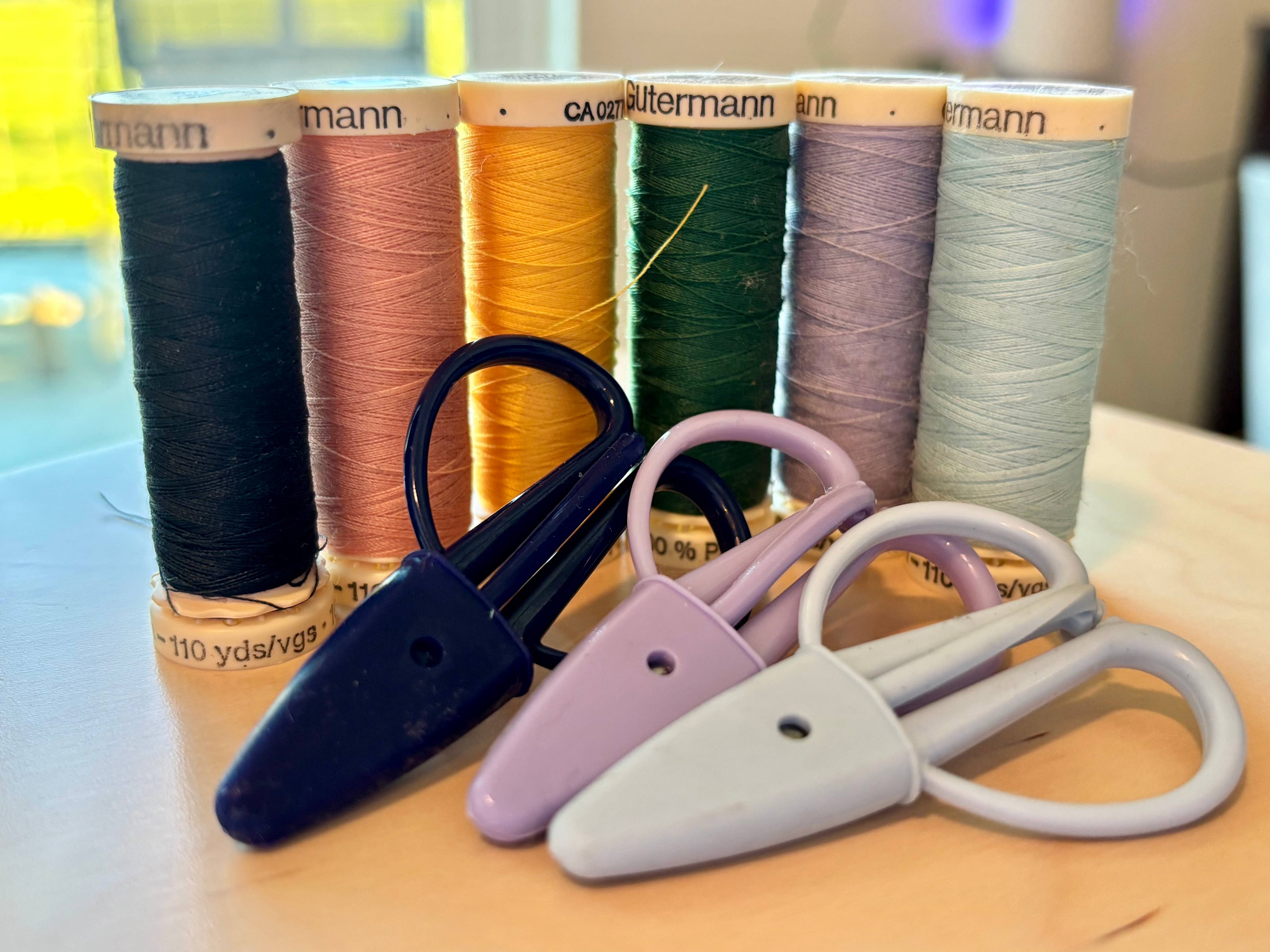 Mini Scissors - Pastel - for Knitting Crochet Sewing etc: Light blue