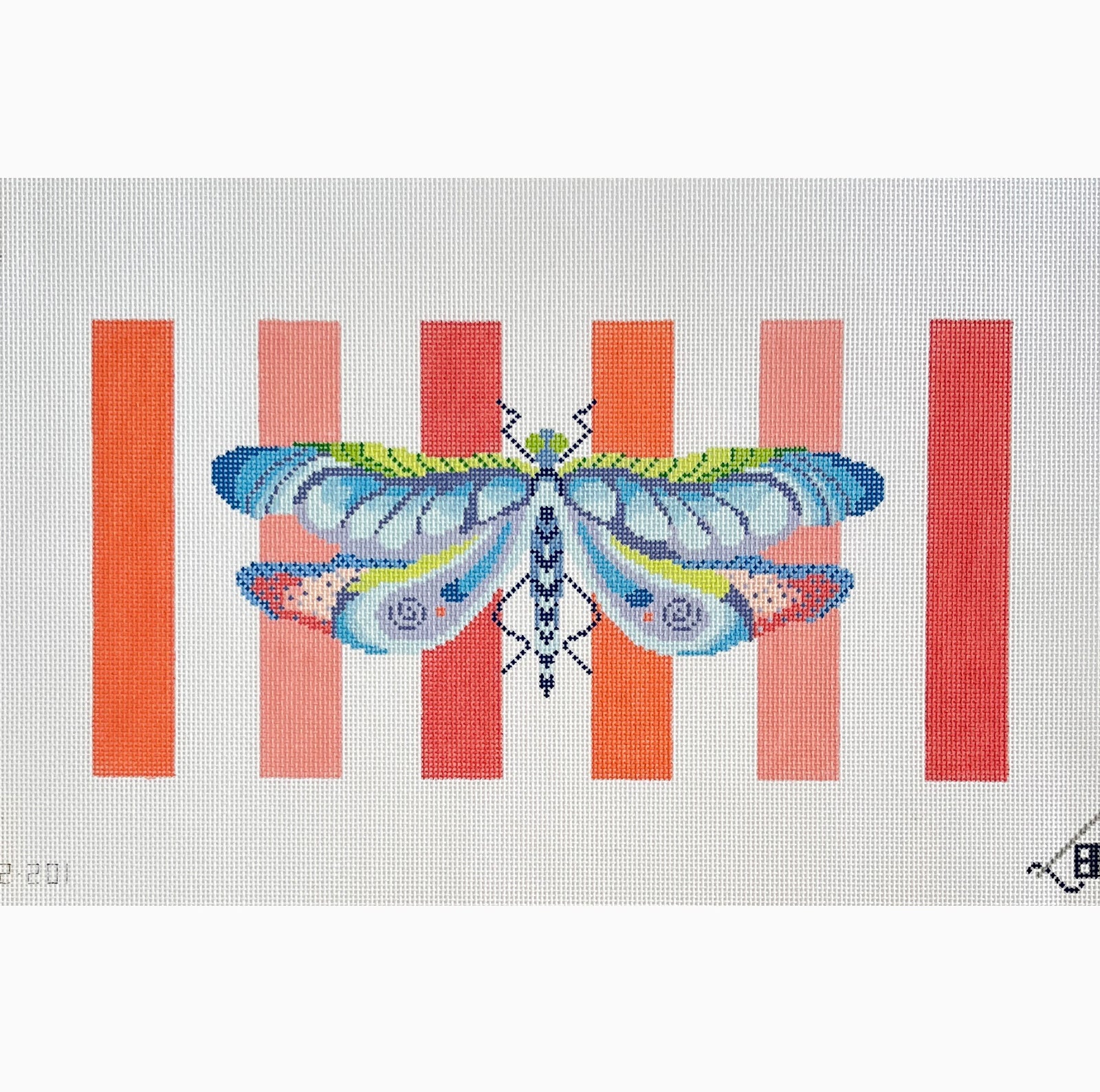 Dragonfly with Stripes Canvas