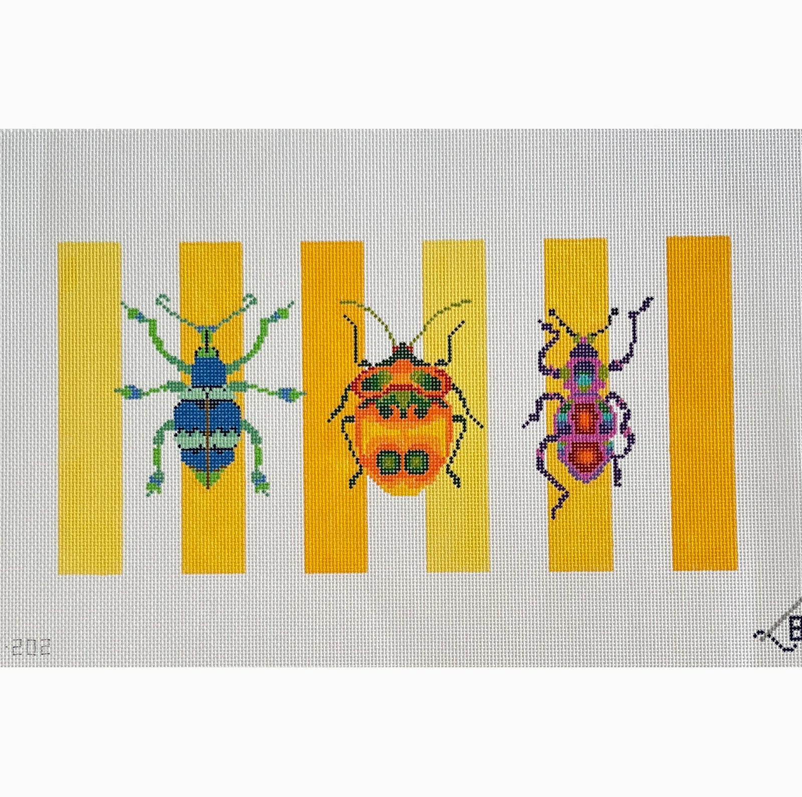 Three Bugs with Stripes