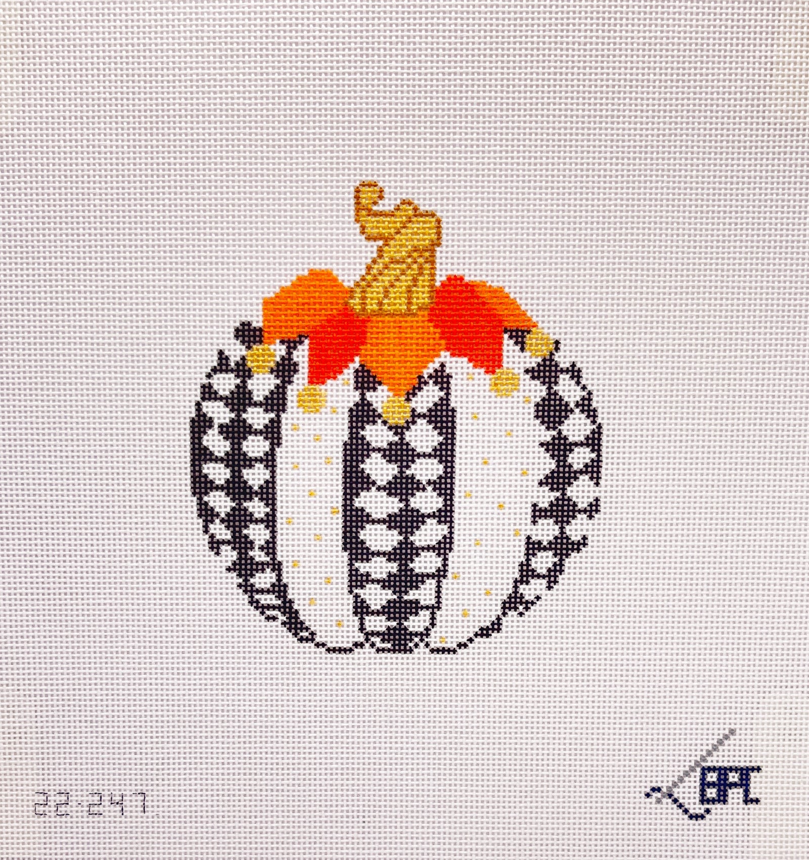 Diamond Pumpkin Canvas