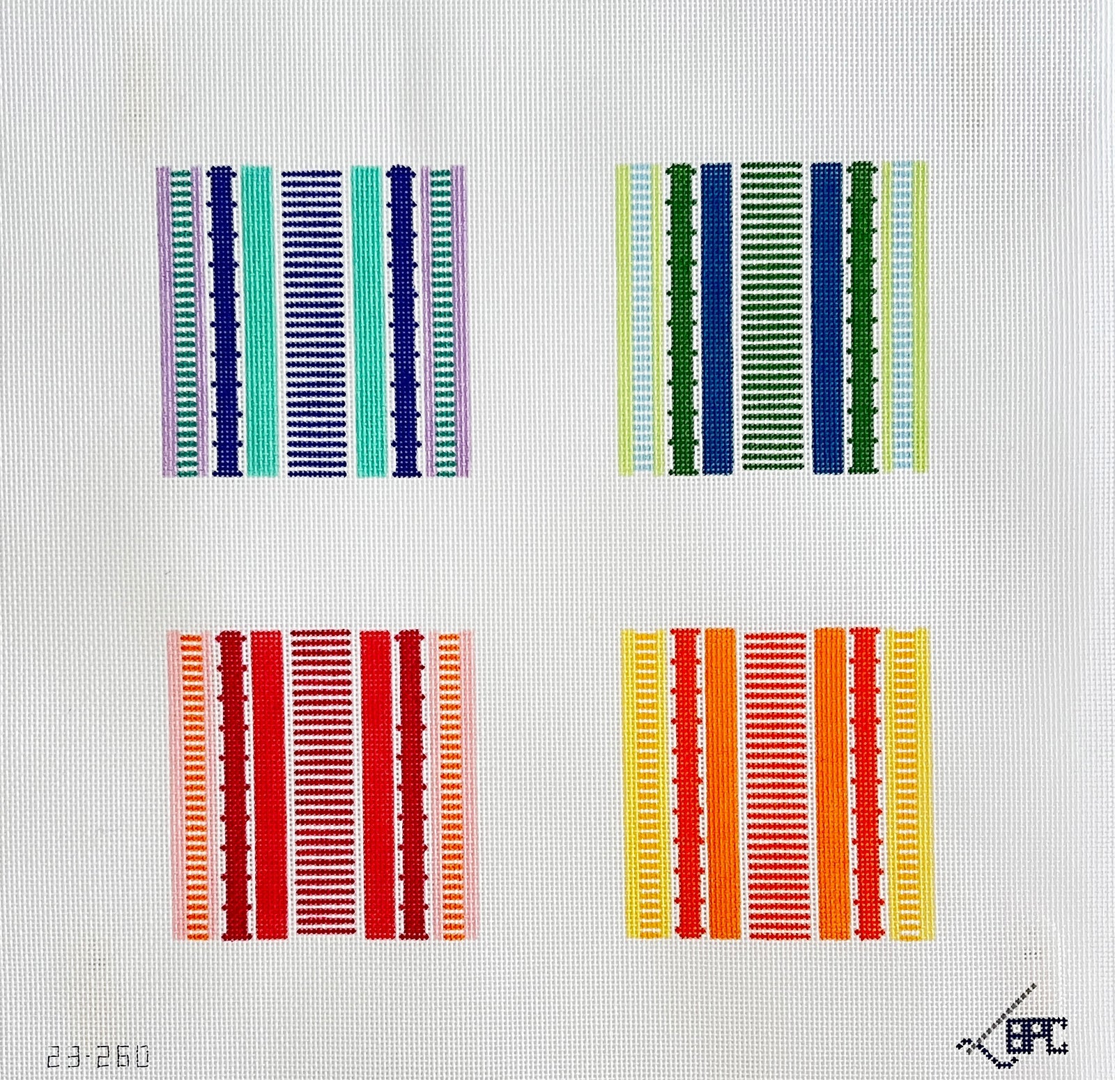 Stripe Coaster Set of 4 Canvas