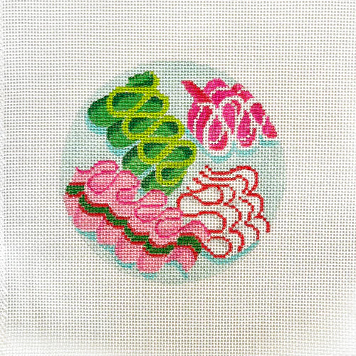 Holiday Ribbon Candy Canvas