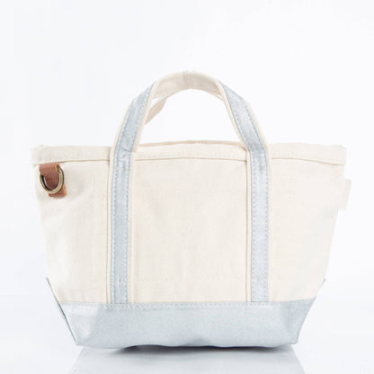 Crossbody Tote: Silver