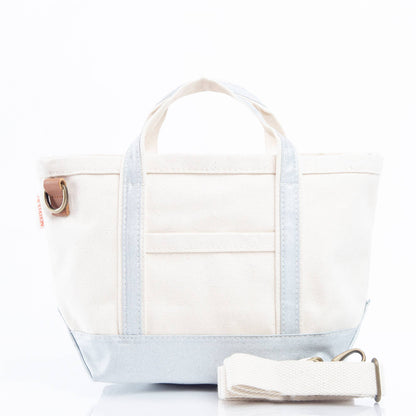 Crossbody Tote: Silver