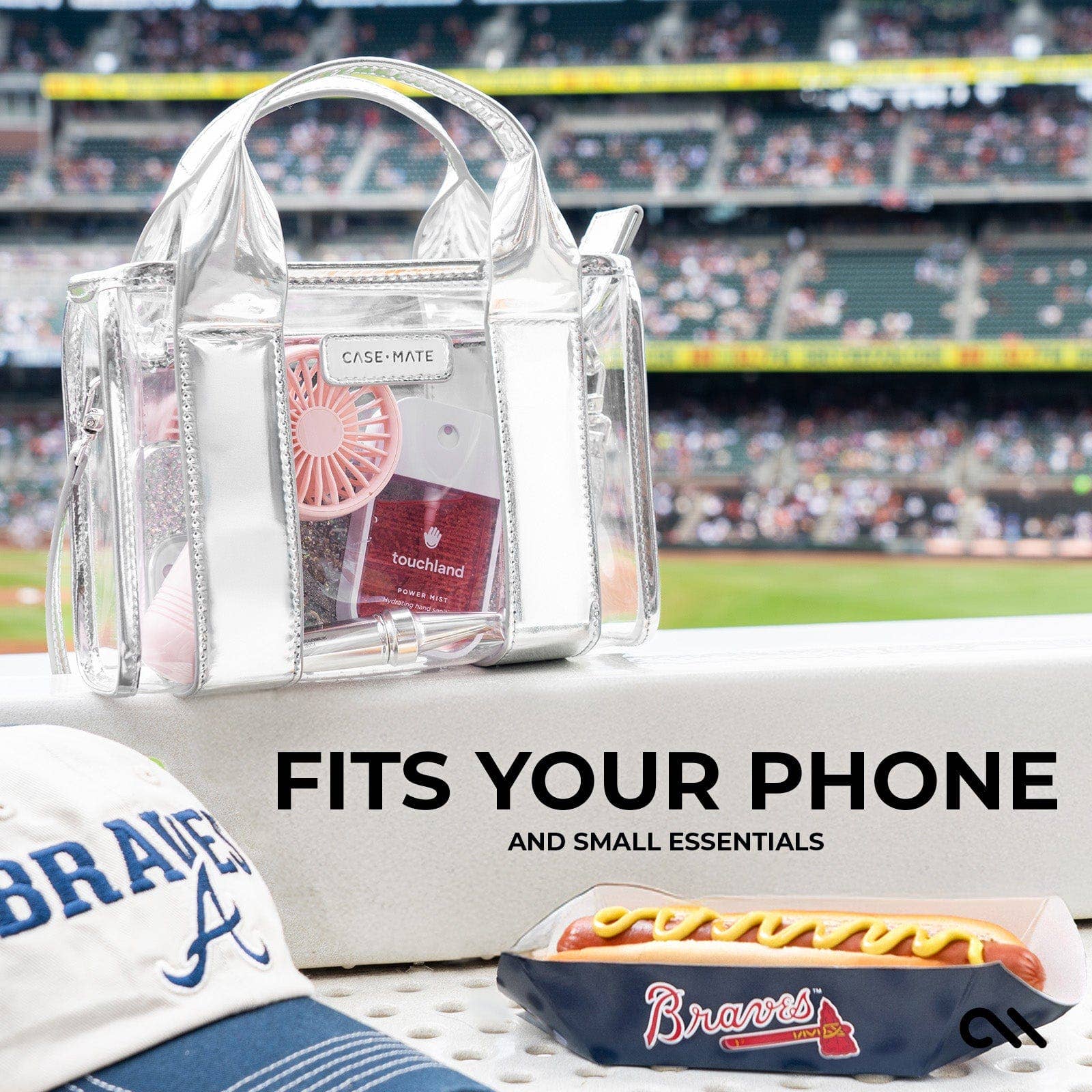 Case-Mate Clear Stadium Bag: Midnight Black