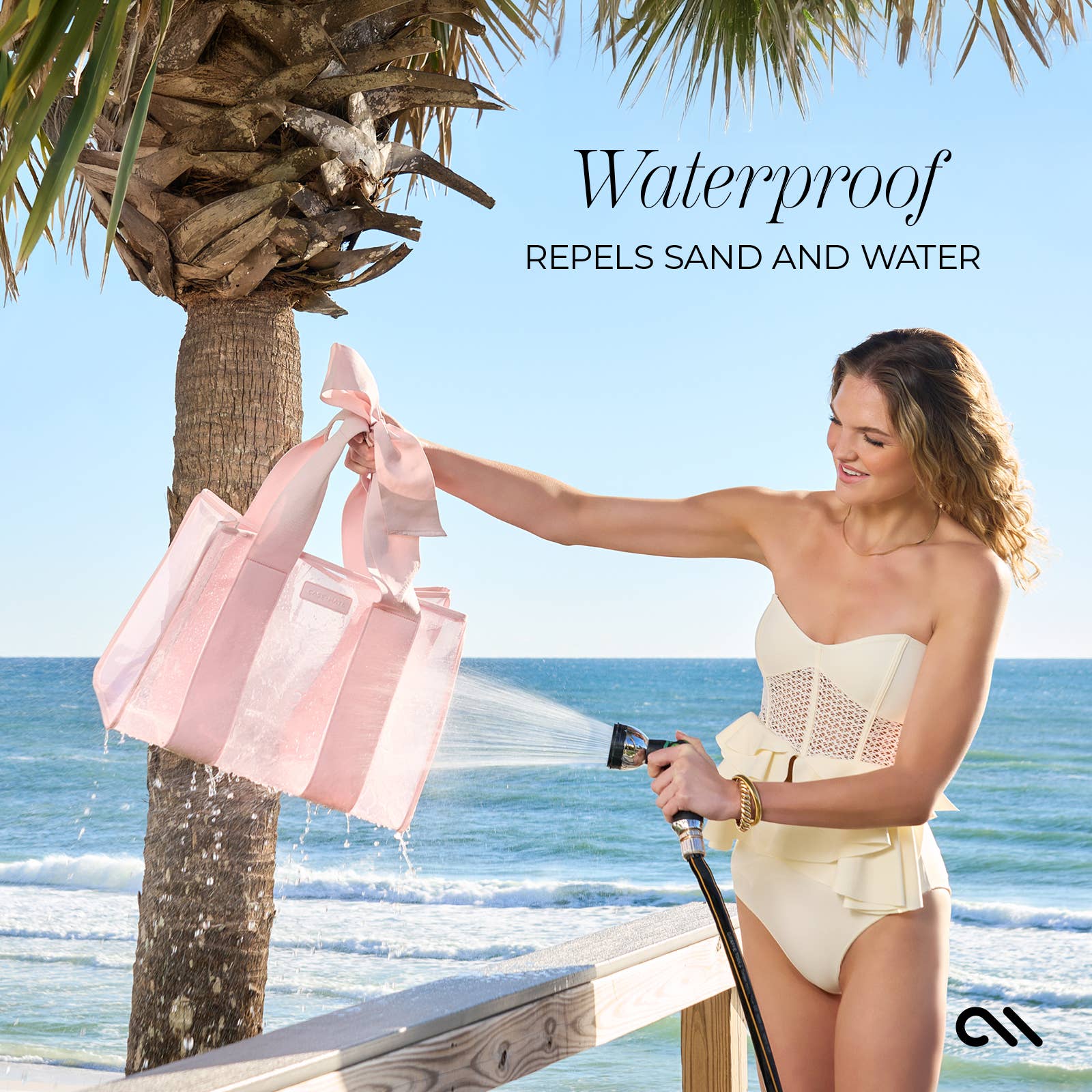 Case-Mate Ballet Pink Bow Jelly Tote Bag