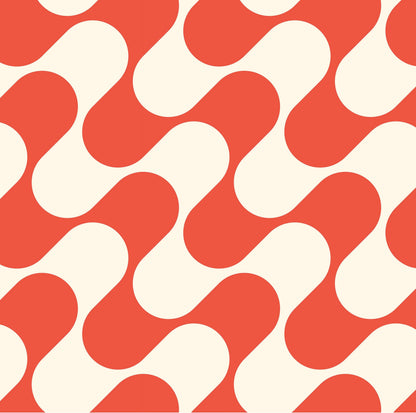 Mini Zip Pouch – Red Ripple