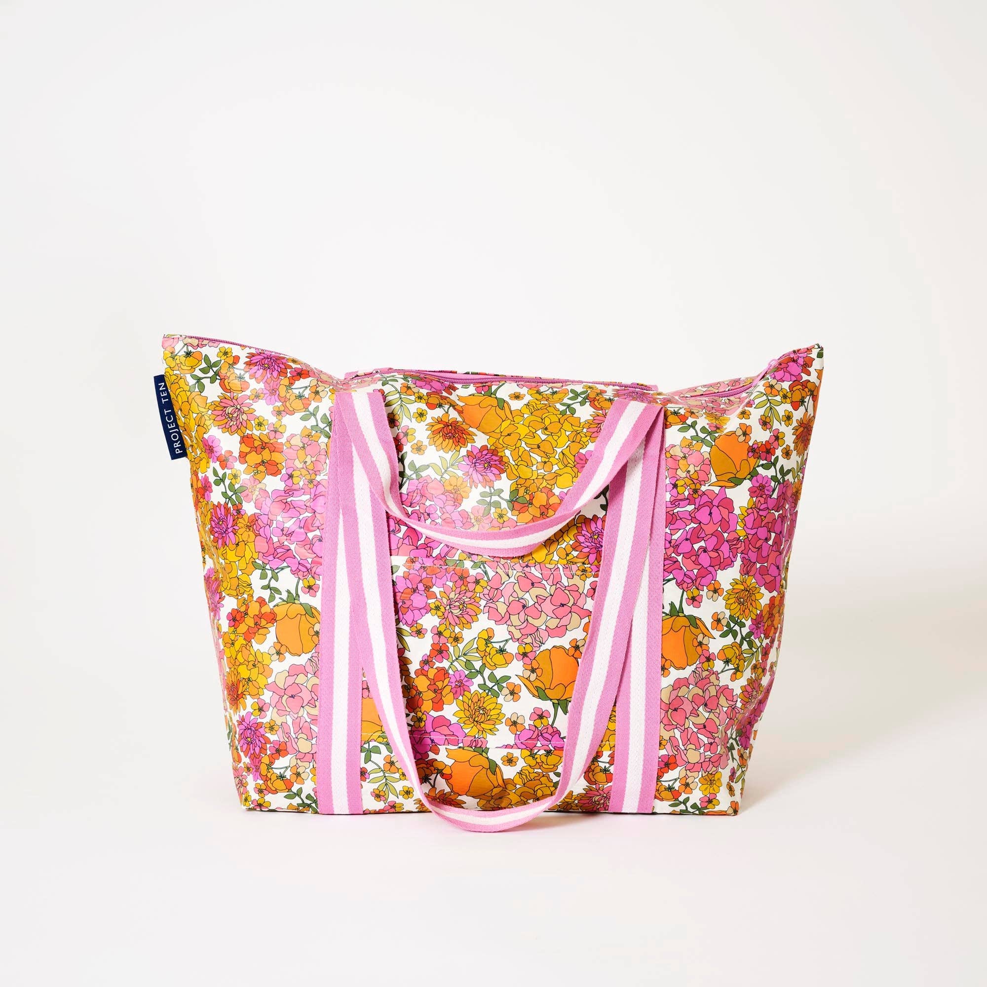 Zip Medium Tote – Hydrangea