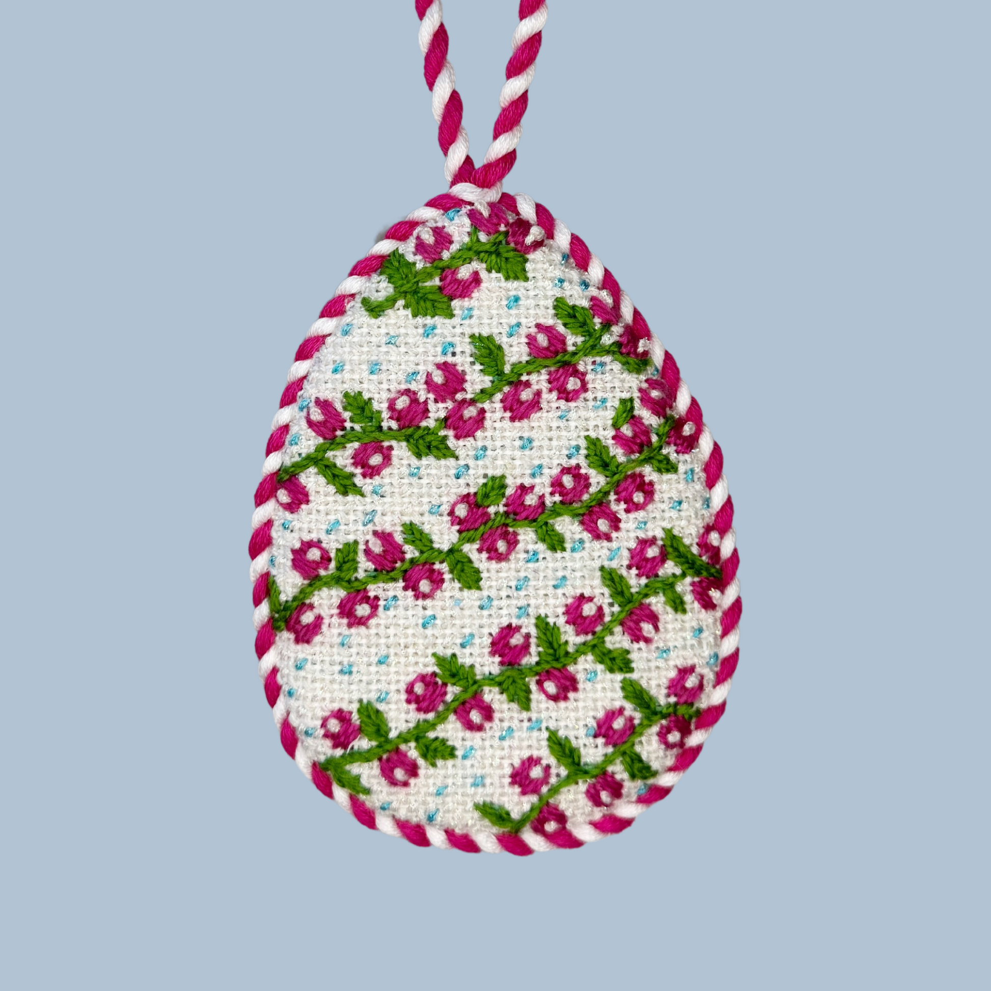Pink Vine Egg Canvas
