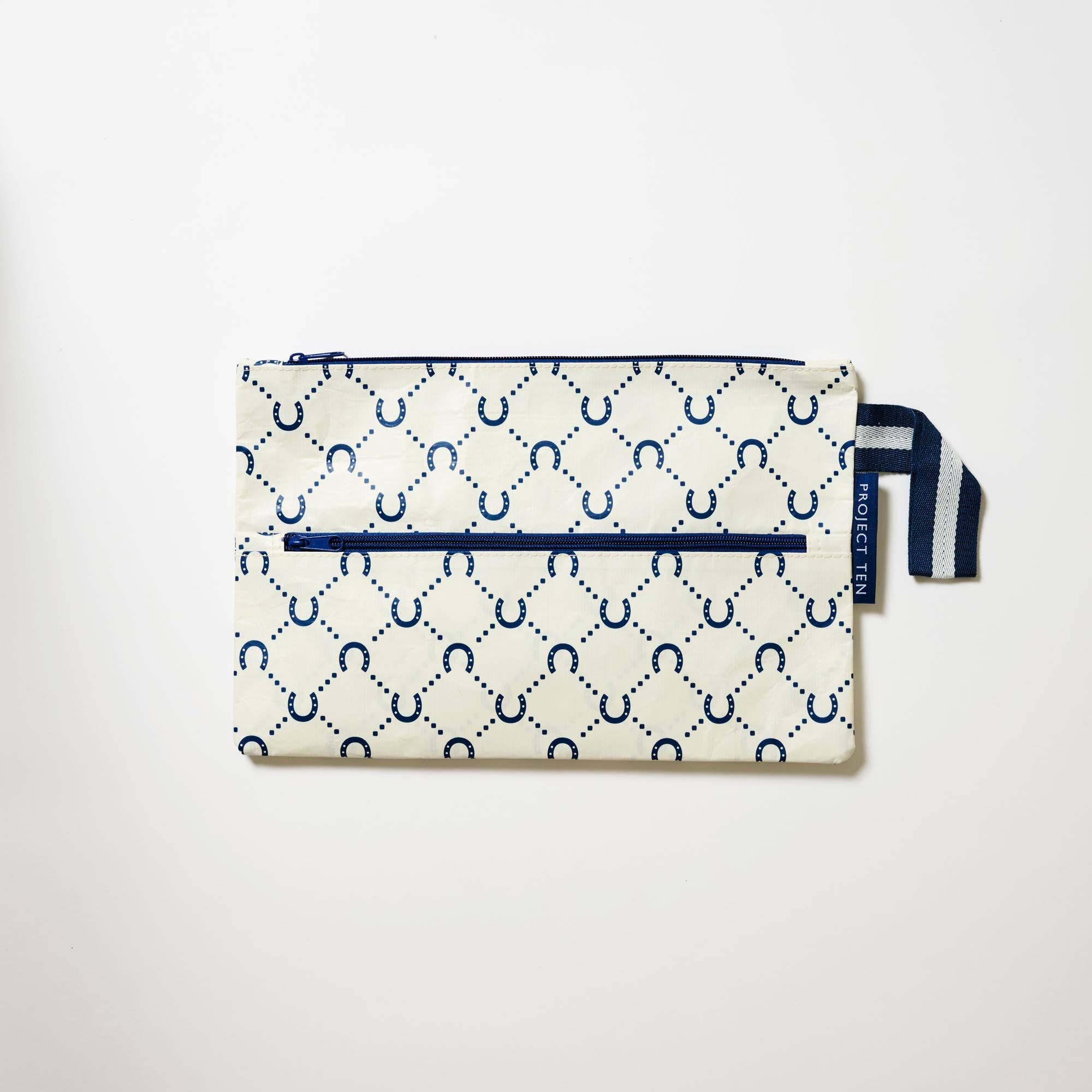 Pencil Case – Navy Horseshoe