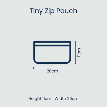 Clear Zip Pouch Bundle (x3 sizes) – Red