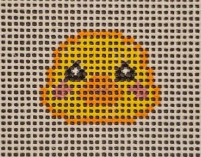 Duck Hand‑Painted Needlepoint Canvas, 14 mesh