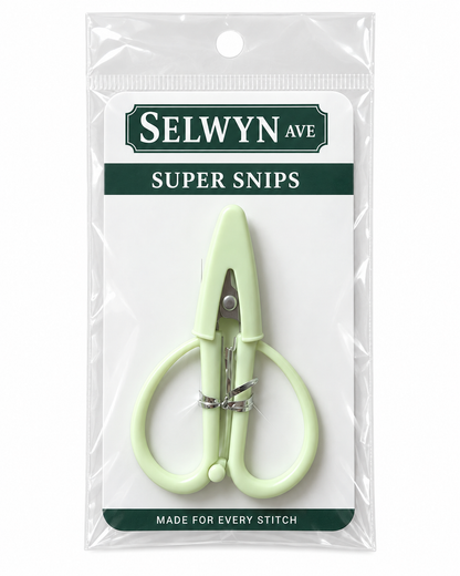 Super Snip Mini Thread Scissors with Silicone Sleeve: Sage