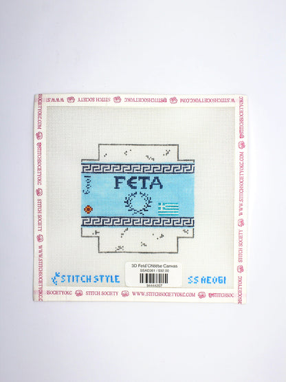 3D Feta Cheese Canvas