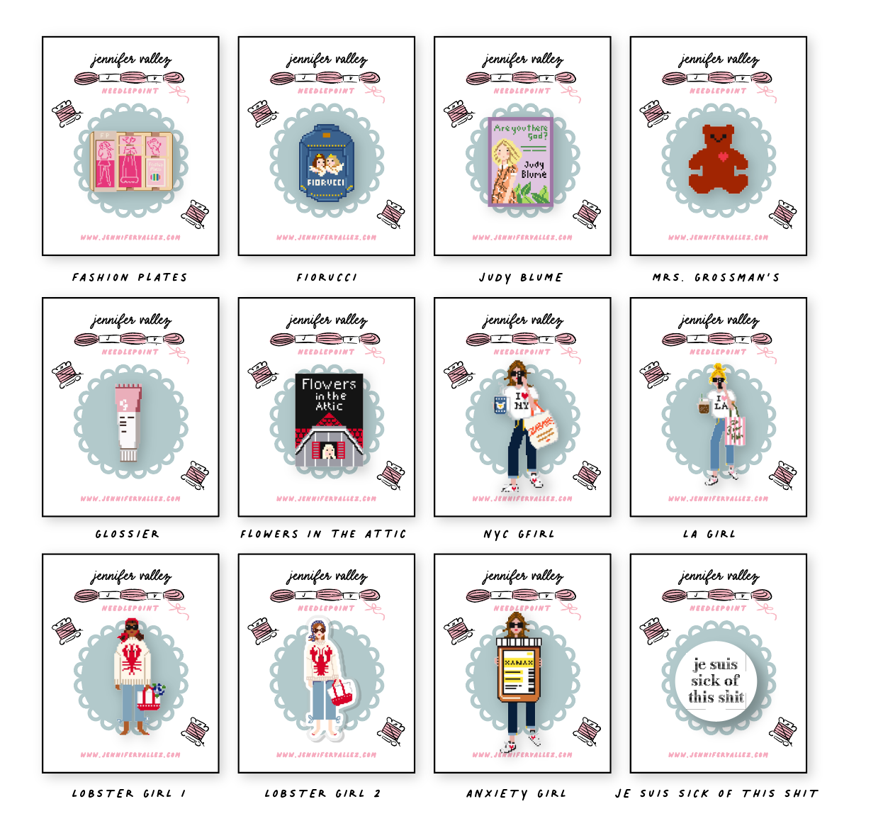 Needlepoint Needle Minders : Taylor - Lover