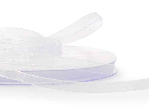 Sheer Organza Gift Packaging Ribbon: Light Blue / 1 Pack / 7/8"x100 yards