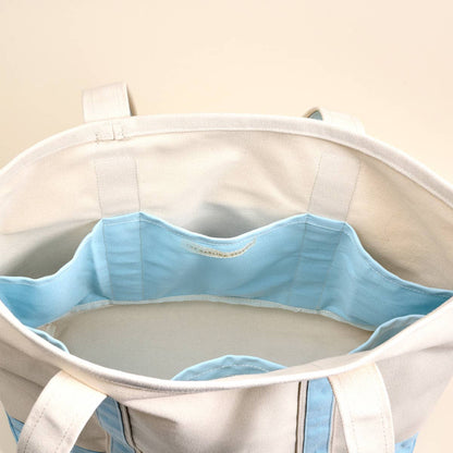 The Signature Canvas Tote Bag–Light Blue