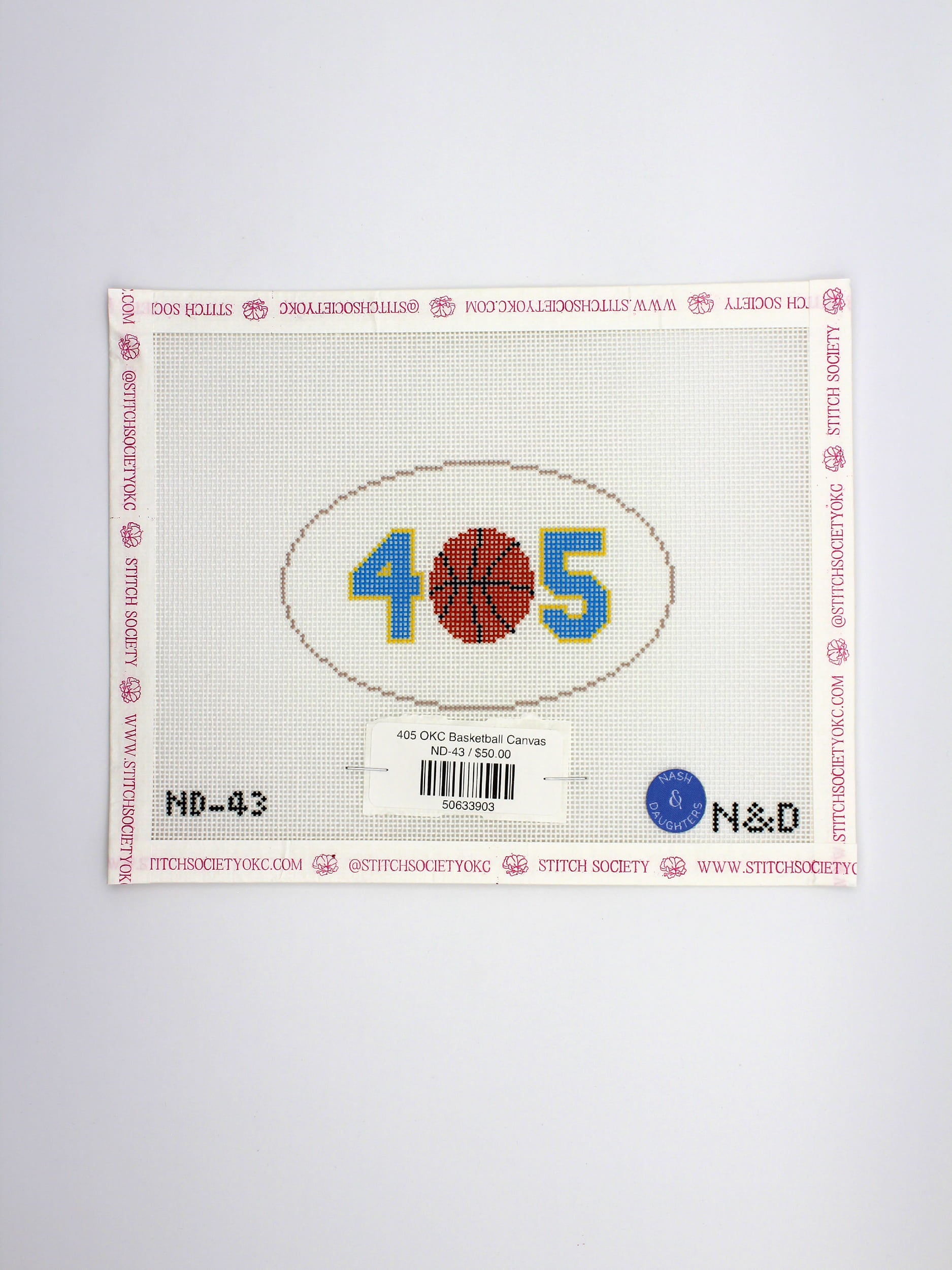 405 OKC Basketball Canvas