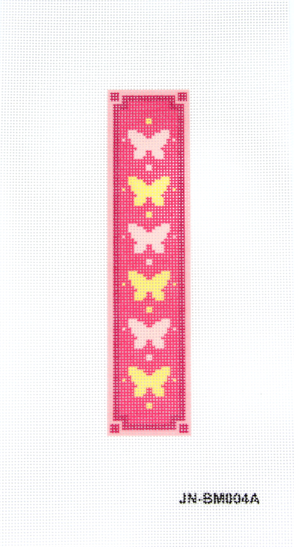 Butterfly Bookmark Pink Canvas