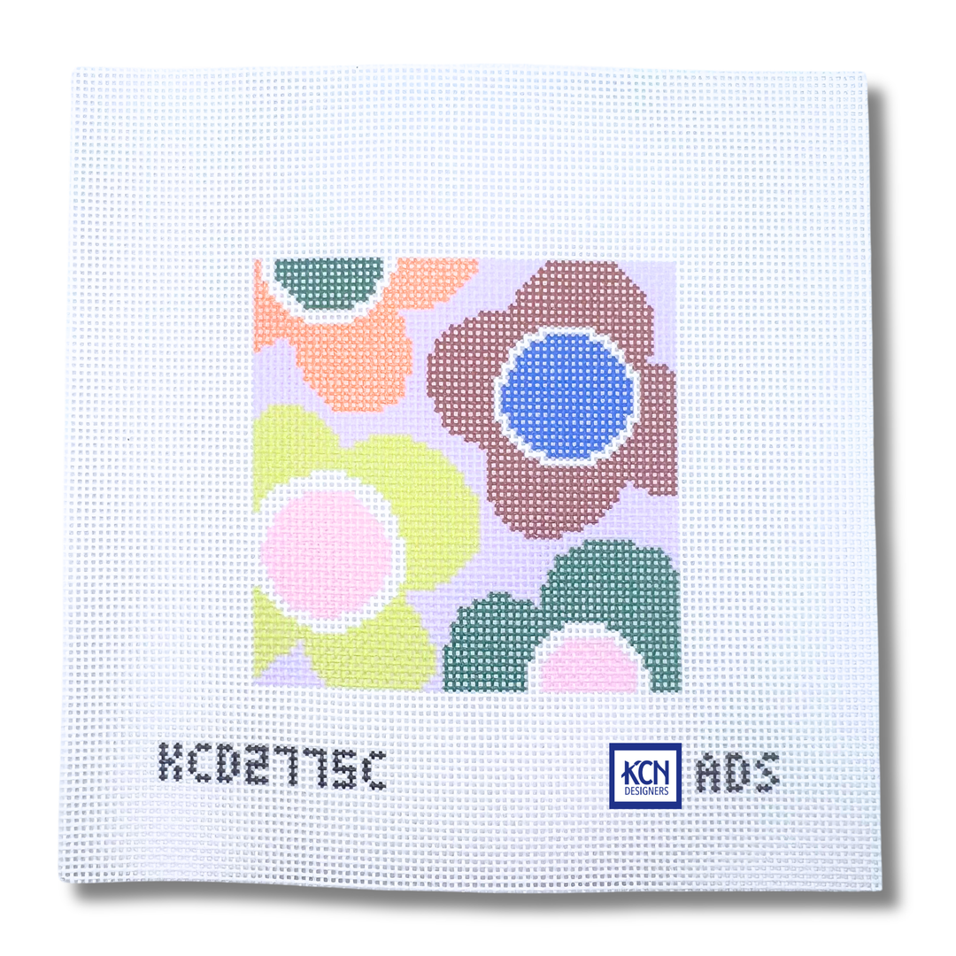 Floral Square C Printed Canvas