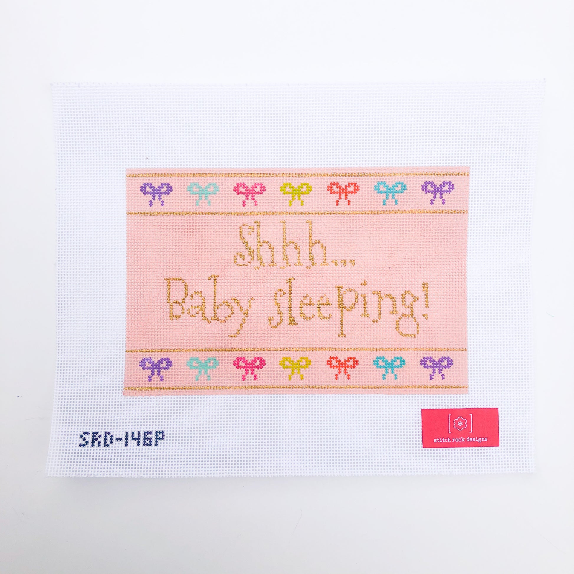 Shhh…Baby Sleeping! (Pink) Canvas