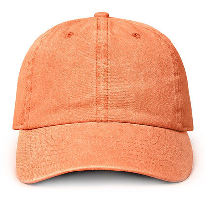 Pigment Dyed Cotton Baseball Dad Cap: GREEN / ONE SIZE
