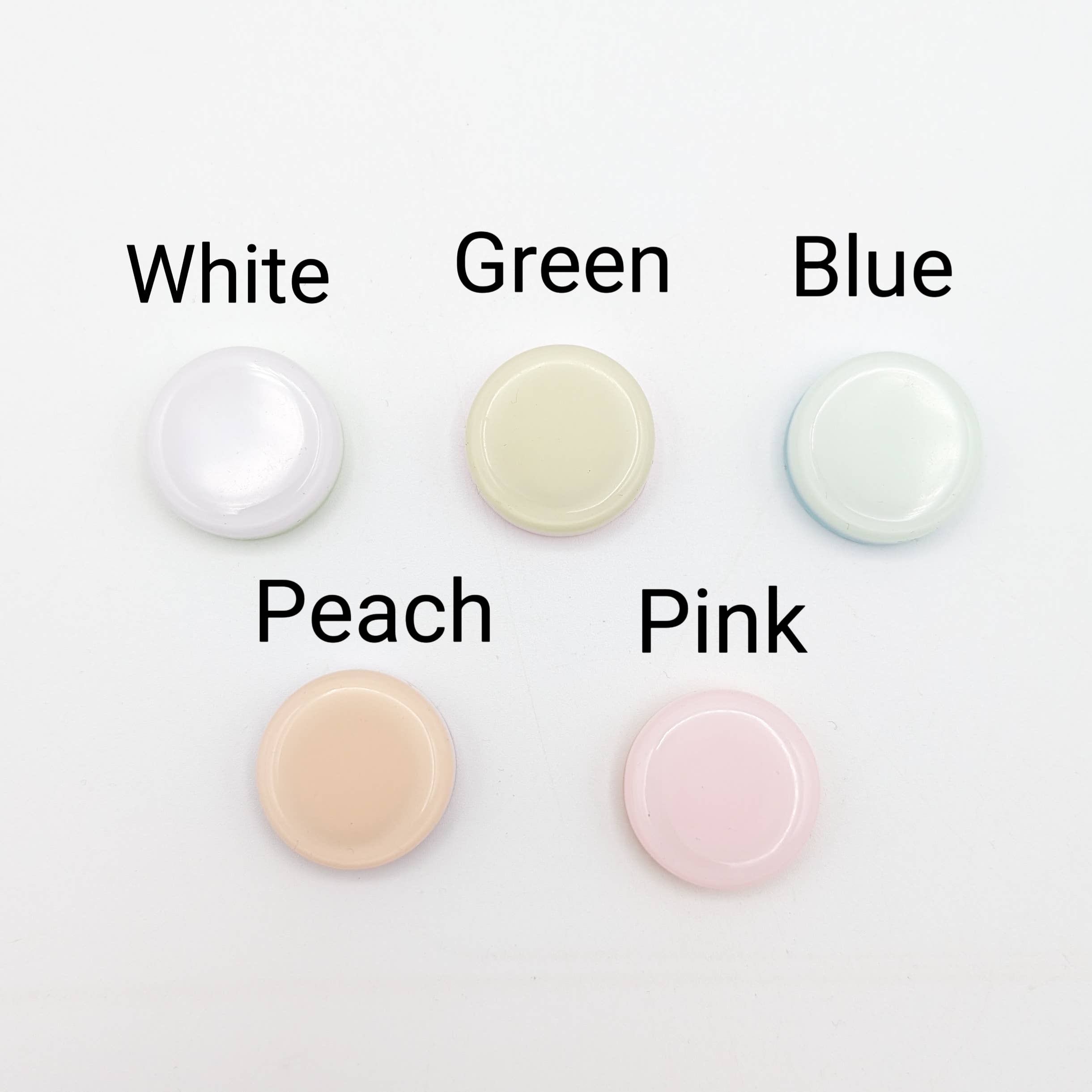 Round/Heart Pastel Color Medium size Needle Minder: White / Heart