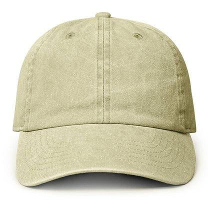 Pigment Dyed Cotton Baseball Dad Cap: GREEN / ONE SIZE