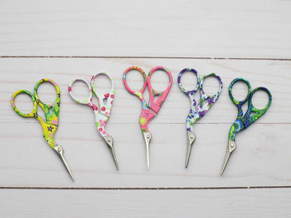 Colorful Scissors & Sheaths: Yellow / Pink