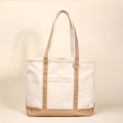 The Signature Canvas Tote Bag–Beige