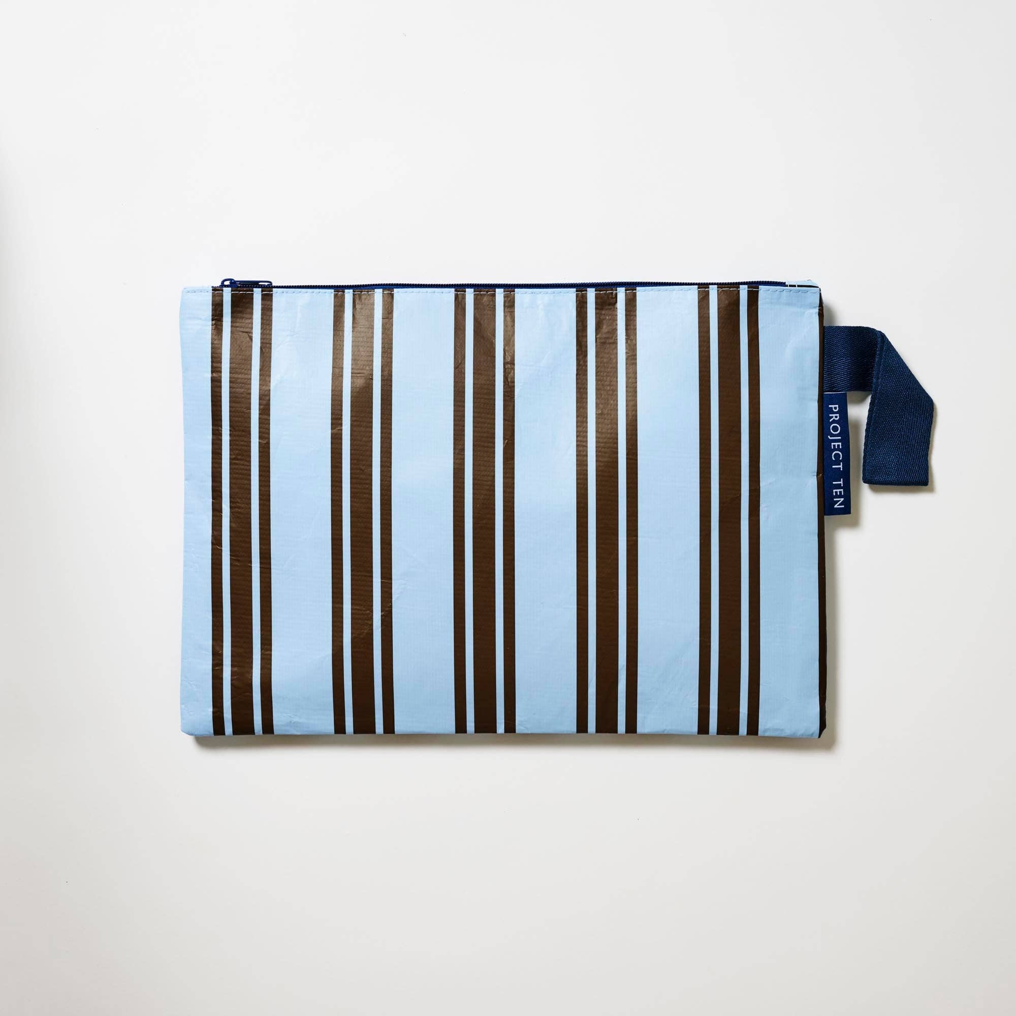 Large Zip Pouch – Oxford Stripe