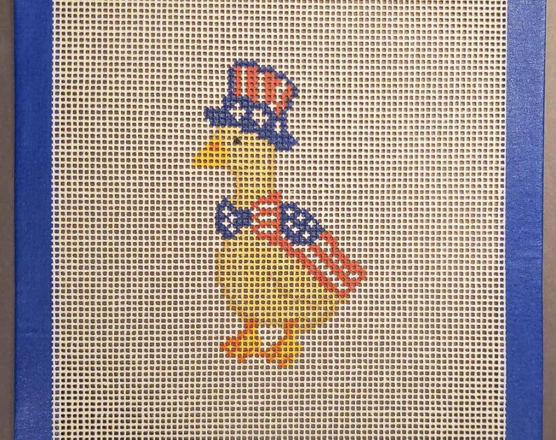 Needlepoint canvas goose Americana 4th of July series