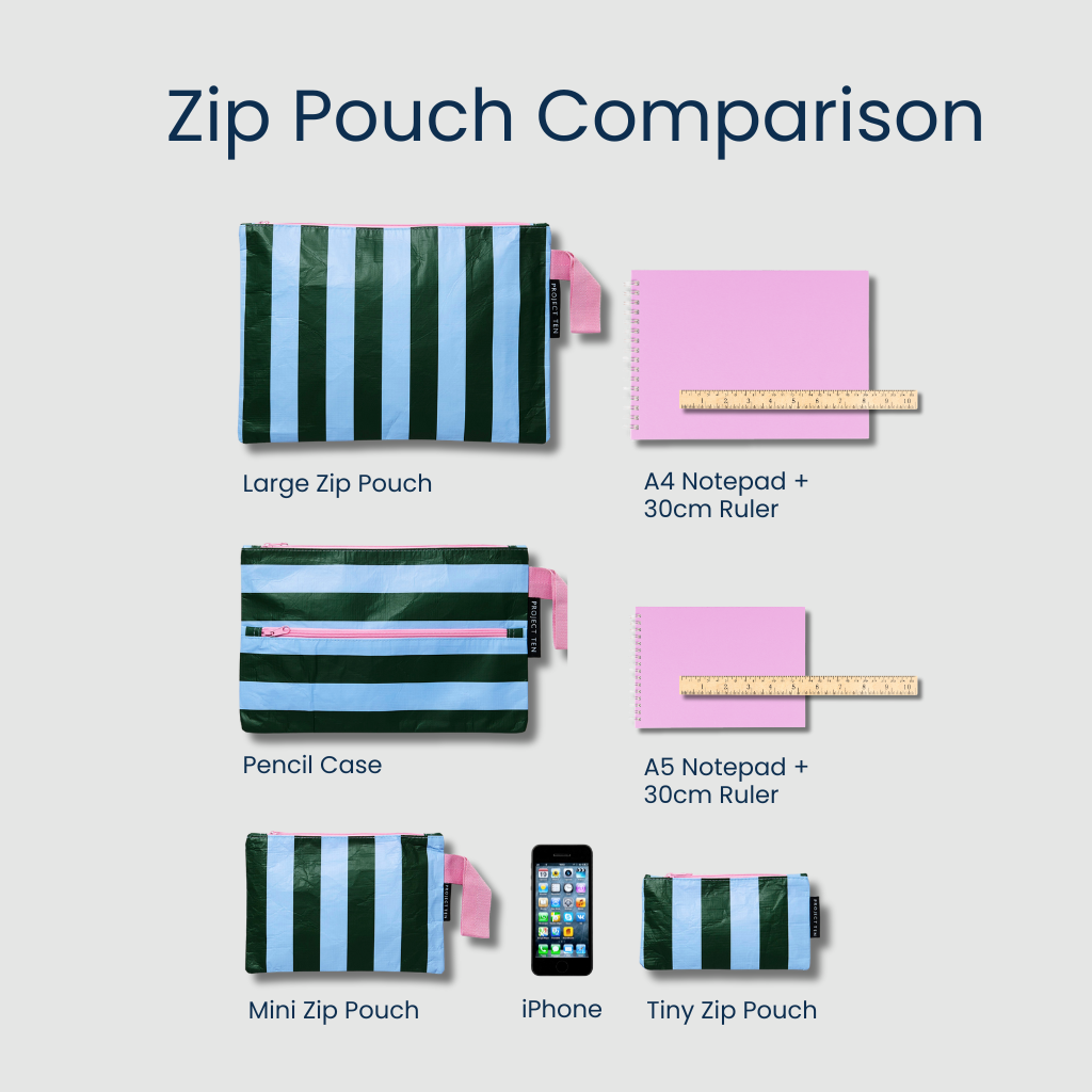 Mini Zip Pouch – Coral