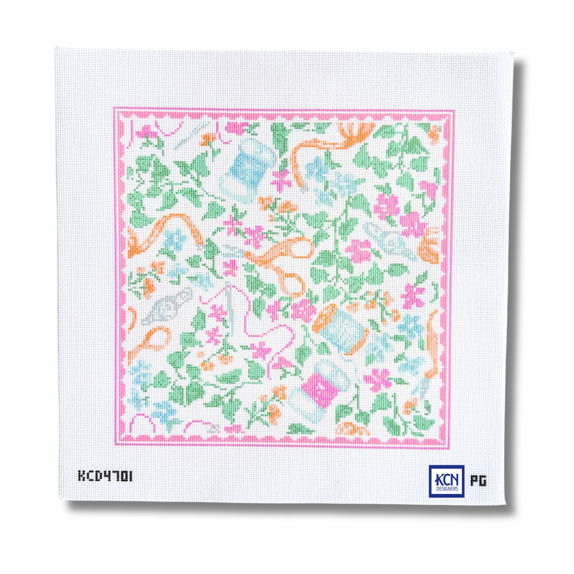 Needlepoint Print Printed Canvas