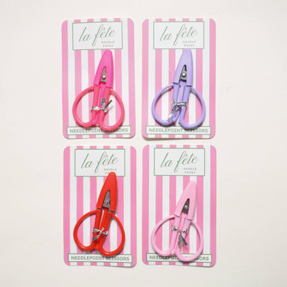 La Fete Needlepoint Mini Thread Cutting Scissors: Lavender