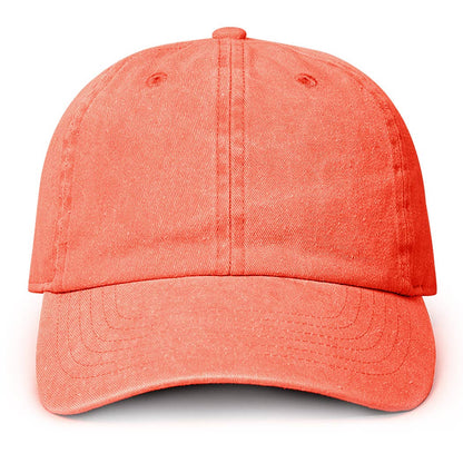 Pigment Dyed Cotton Baseball Dad Cap: GREEN / ONE SIZE