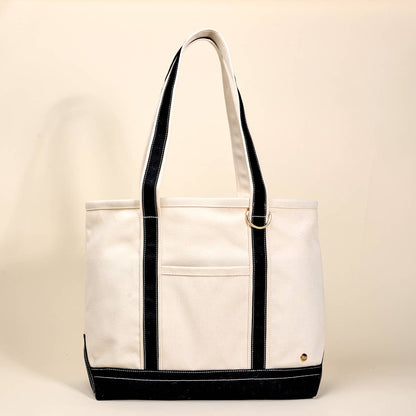 The Signature Canvas Tote Bag–Black
